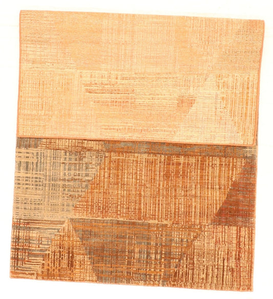 3x5 - Modern Fine/Silk/Wool All Over Rectangle - Hand Knotted Rug