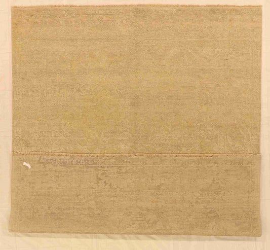 W 7.9 - L 9.8 - Modern Wool Transitional Rectangle - Finest Hand-Knotted Quality Wool - 64483