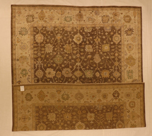 9x12 - Oushak Fine All Over Rectangle - Hand Knotted Rug