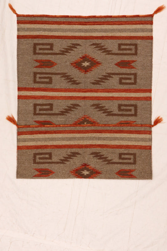 3x5 - Navajo Fine Wool Geometric Rectangle - Hand Knotted Rug