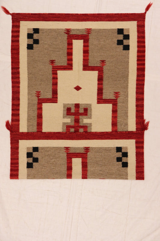 3x5 - Navajo Fine Wool All Over Rectangle - Hand Knotted Rug