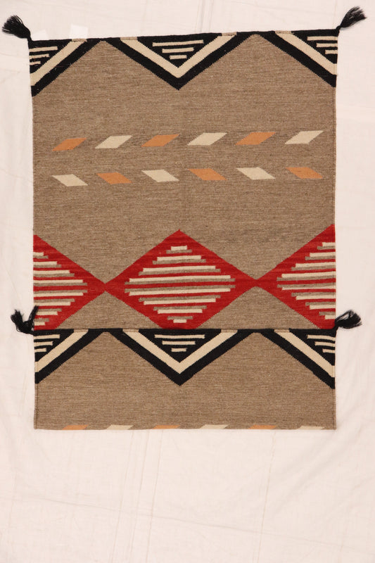 3x5 - Navajo Fine Wool All Over Rectangle - Hand Knotted Rug