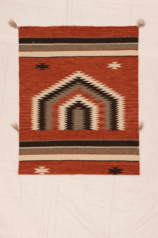 3x5 - Navajo Fine Wool All Over Rectangle - Hand Knotted Rug