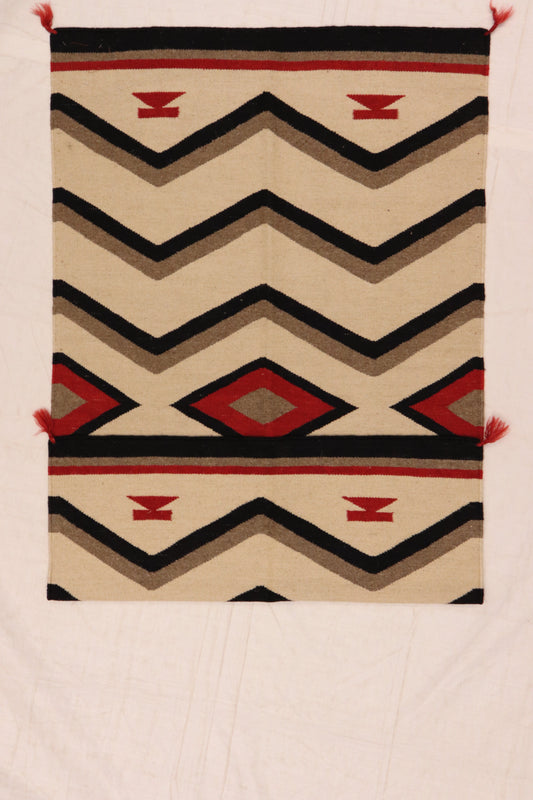 3x5 - Navajo Fine Wool All Over Rectangle - Hand Knotted Rug