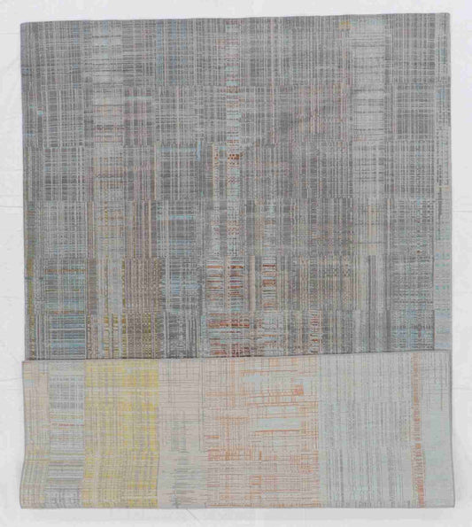 W 6 L 9.1 Modern Wool And Silk Blend Handmade All Over Design - 64994
