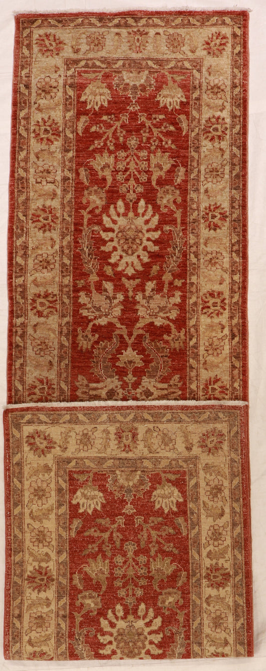 Runner - Tabriz Fine/Wool All Over Rectangle - Hand Knotted Rug — 65049