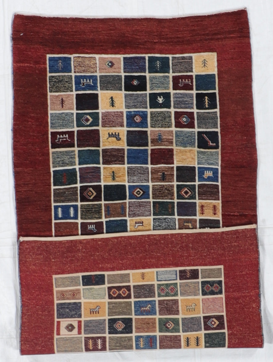 4x6 - Gabbeh Fine/Wool All Over Rectangle - Hand Knotted Rug