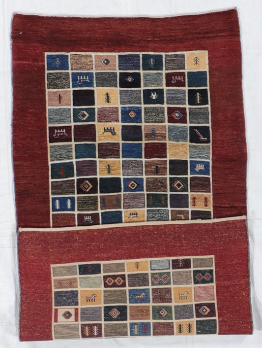 4x6 - Gabbeh Fine/Wool All Over Rectangle - Hand Knotted Rug — 65307