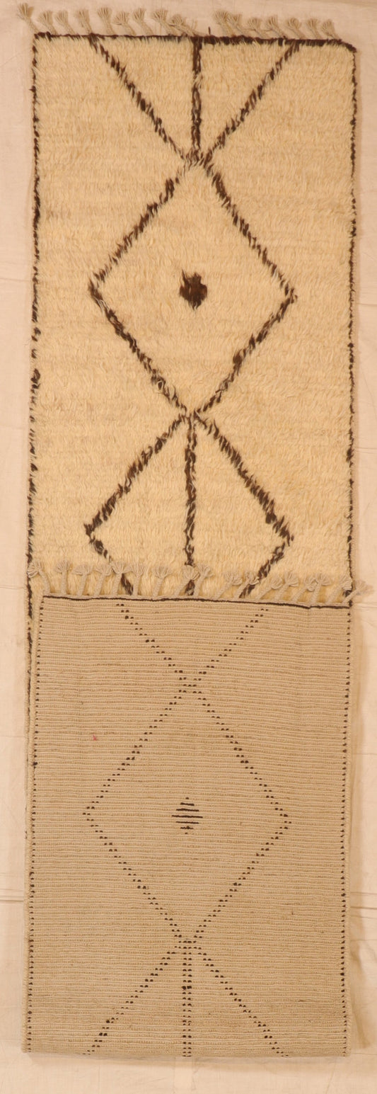 Runner - Moroccan Fine/Wool All Over Rectangle - Hand Knotted Rug