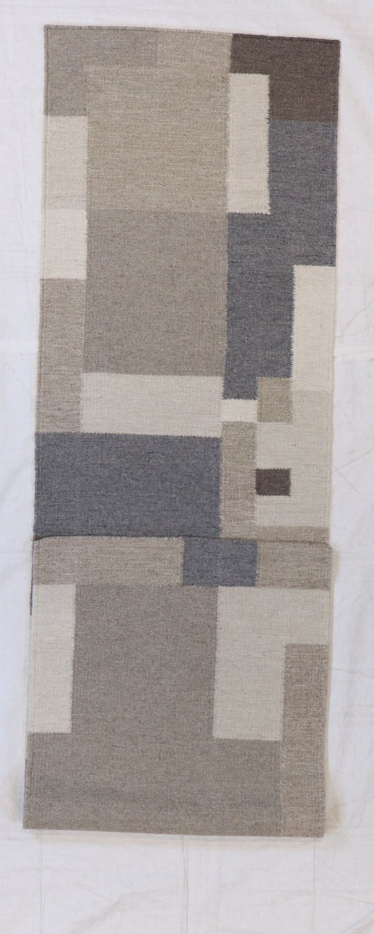Runner - Kilim Modern Fine Wool All Over Rectangle - Hand Knotted Rug