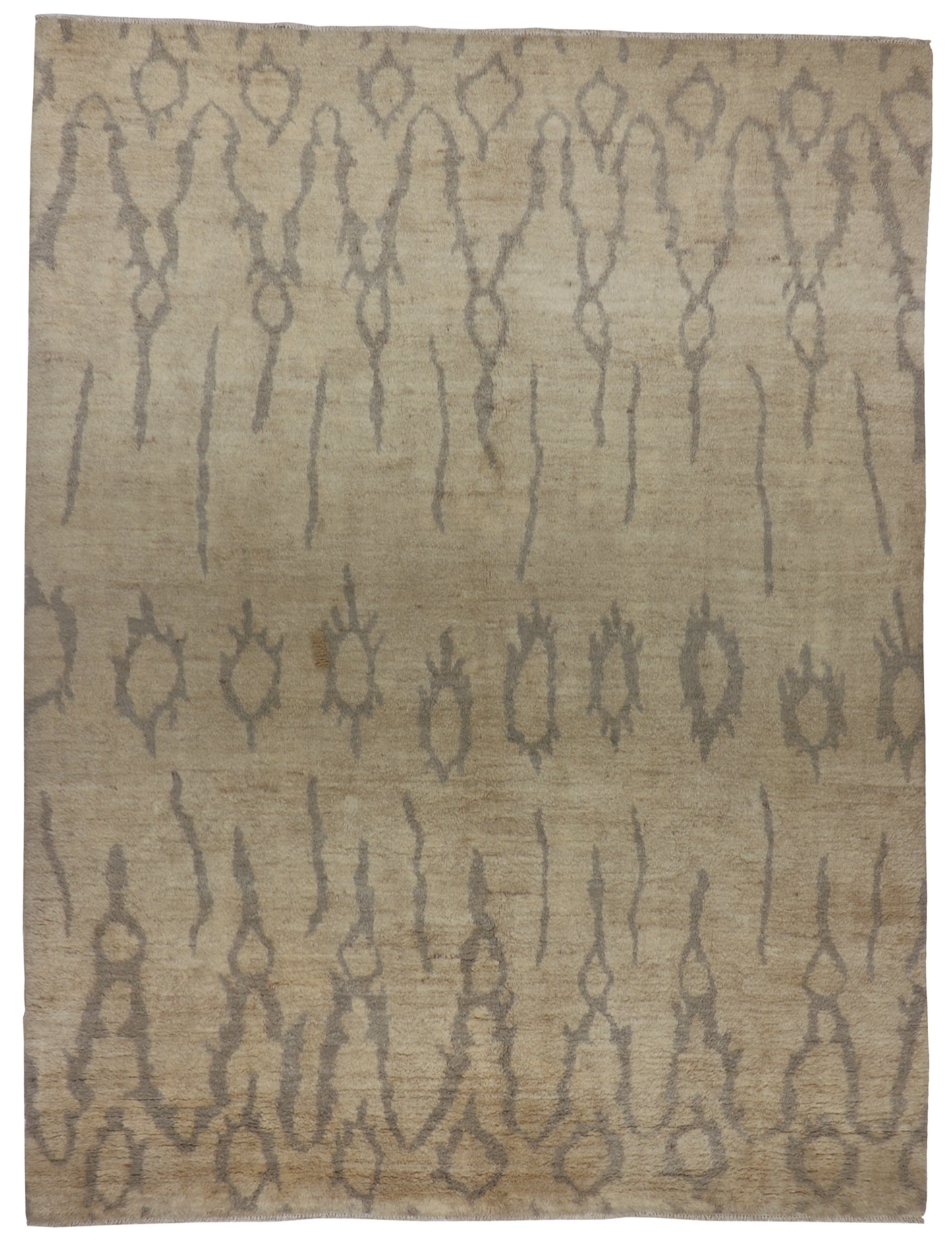 W 9.1 L 12 Moroccan 100% Wool Hand-Woven All Over Design - 65538