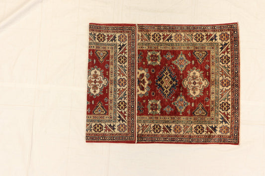4x6 - Karajeh Fine/Wool All Over Rectangle - Hand Knotted Rug