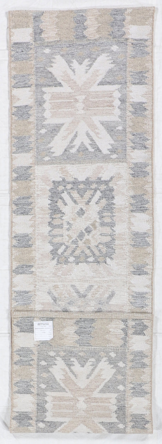 Runner - Scandinavian Fine All Over Rectangle - Hand Knotted Rug