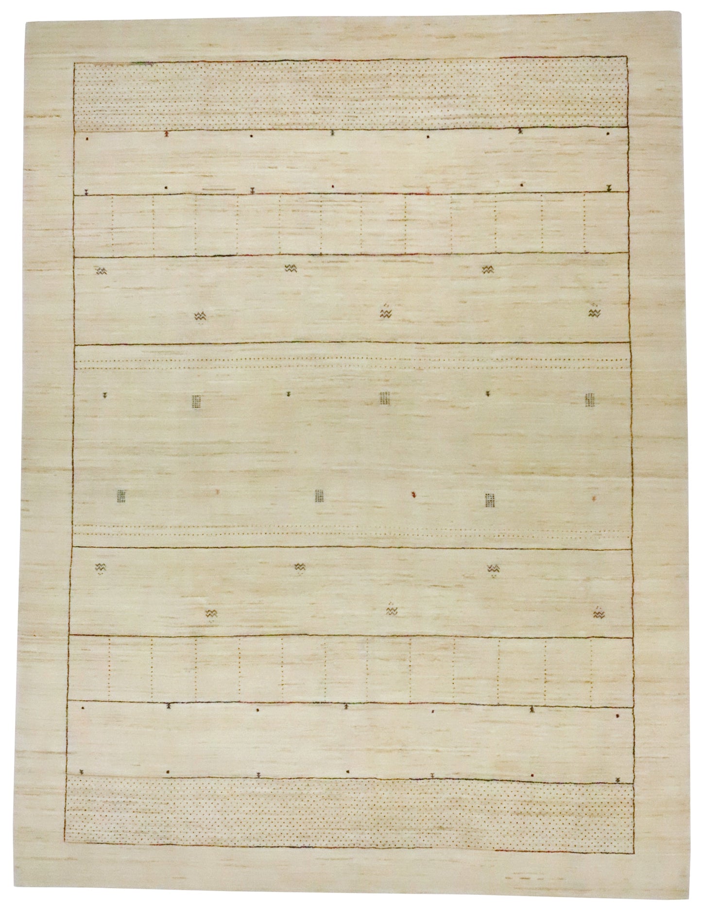 9 x 12 - Gabbeh Fine/Wool All Over Rectangle - Hand Knotted Rug
