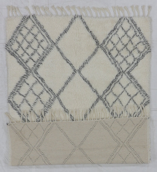 5x7 - Moroccan Fine/Wool All Over Rectangle - Hand Knotted Rug