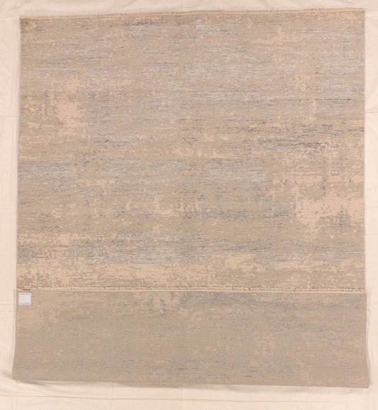 W 9 L 12 Modern Wool And Silk Blend Hand-Woven All Over Design - 66240