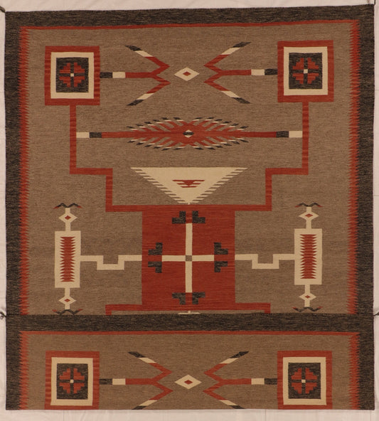 9x12 - Kilim Fine/Wool All Over Rectangle - Hand Knotted Rug