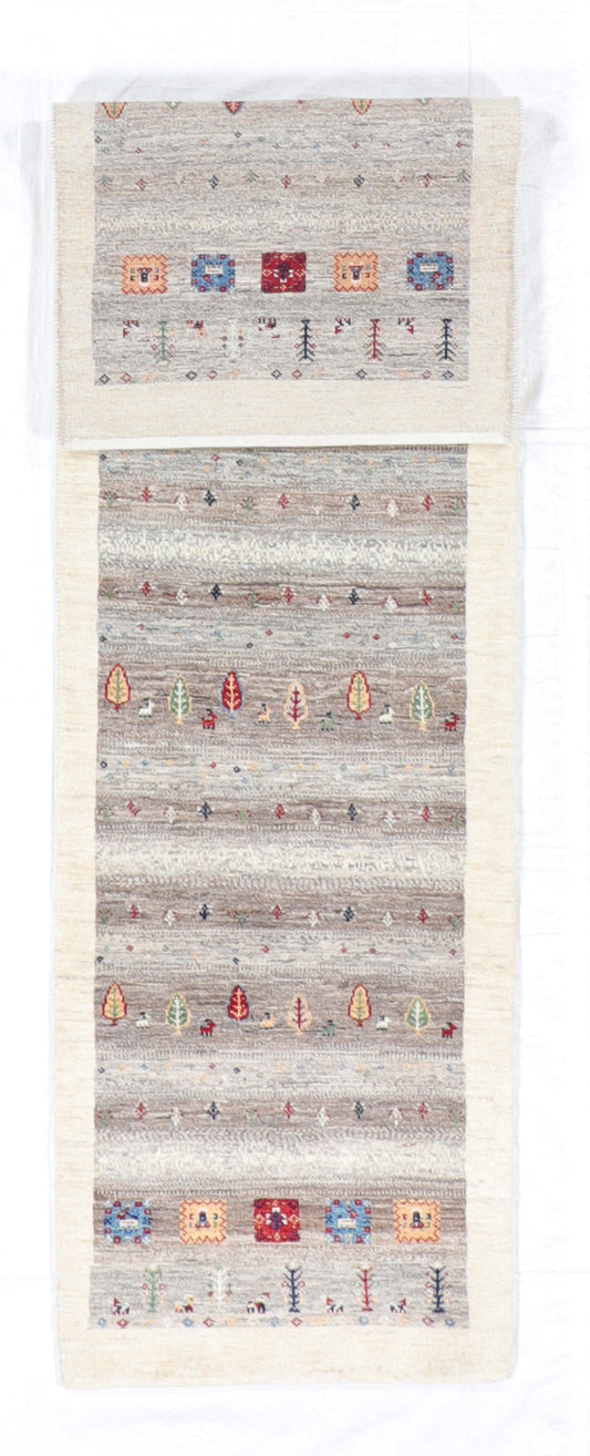 2.8 x 9.9 Runner - Tree of Life Fine All Over Rectangle - Hand Knotted Rug — 66407