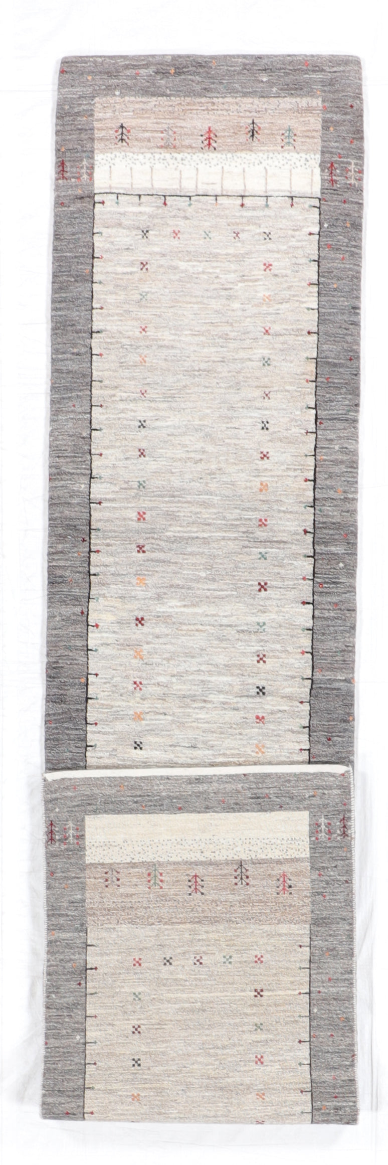 2.7 x 11.8 Runner - Qashqulie Fine/Wool All Over Rectangle - Hand Knotted Rug