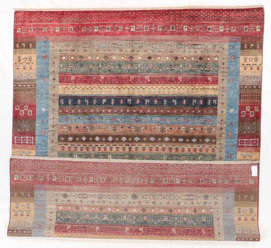 8 x 10 - Baluch Fine/Wool All Over Rectangle - Hand Knotted Rug — 66449