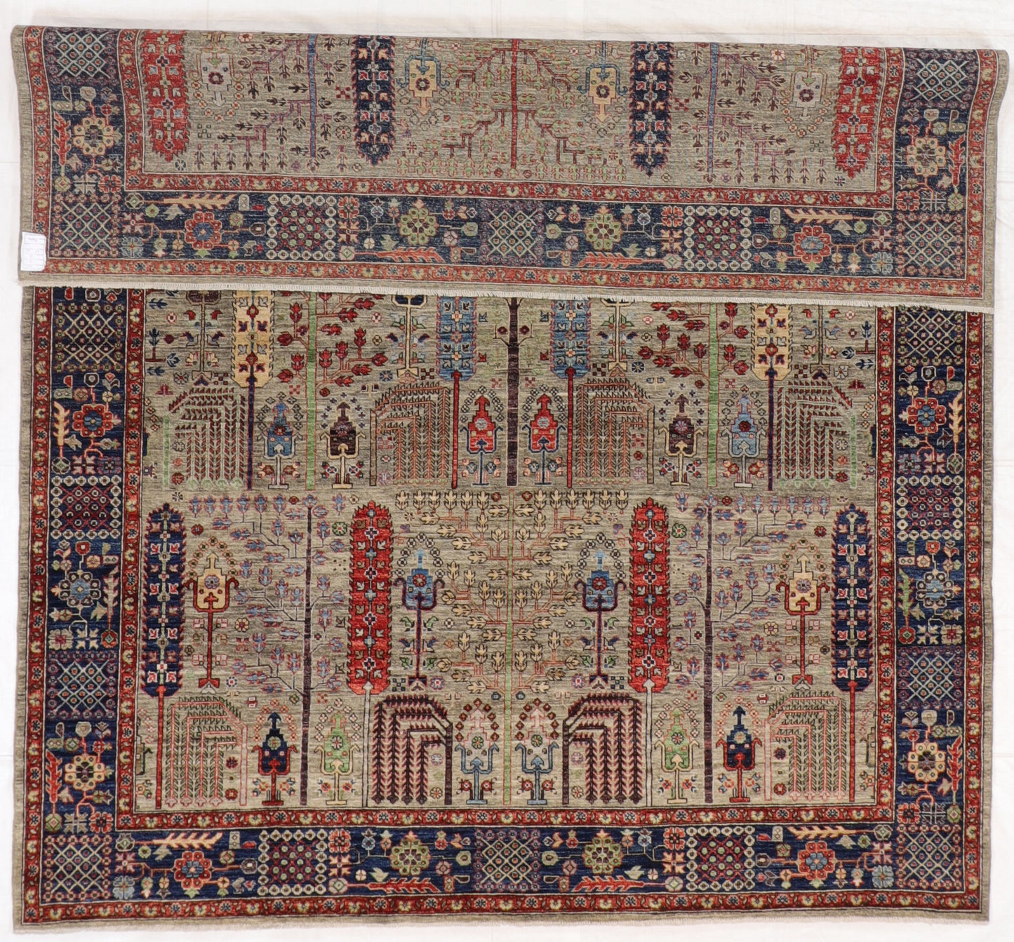 8 x 10 - Tree of Life Silk All Over Rectangle - Hand Knotted Rug