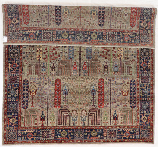 8 x 10 - Tree of Life Silk All Over Rectangle - Hand Knotted Rug — 66451