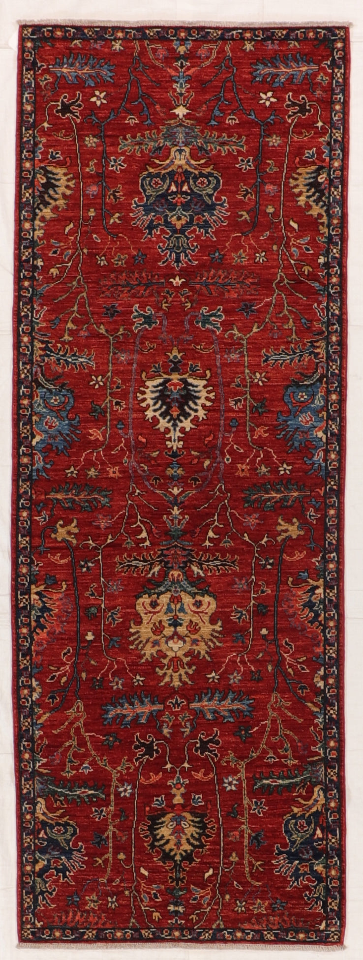 Runner - Mahal Wool All Over Rectangle - Hand Knotted Rug