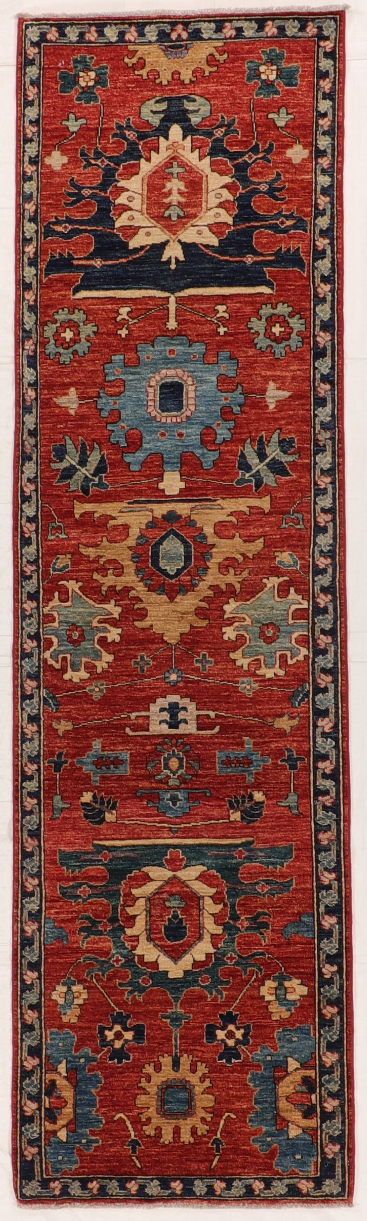 Runner - Mahal Wool All Over Rectangle - Hand Knotted Rug