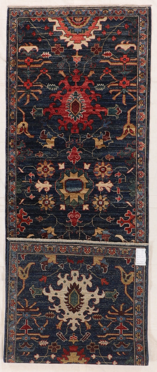 Runner - Ziegler Fine/Wool All Over Rectangle - Hand Knotted Rug — 66459