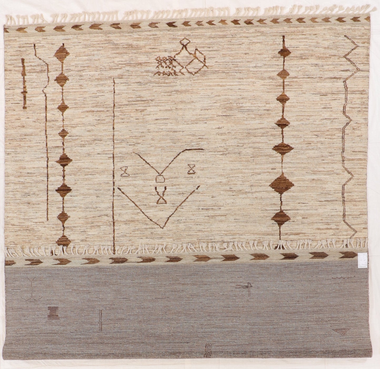 8x10 - Moroccan Wool All Over Rectangle - Hand Knotted Rug