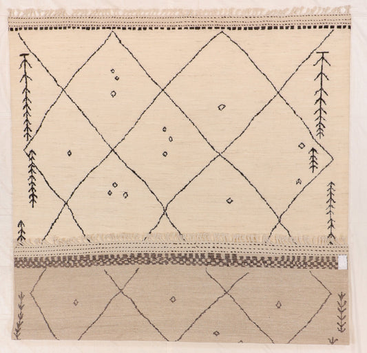 8 x 10 - Moroccan Fine All Over Rectangle - Hand Knotted Rug — 66465