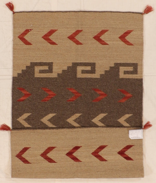 3 x 5 - Kilim Navajo Fine/Wool All Over Rectangle - Hand Knotted Rug — 66479