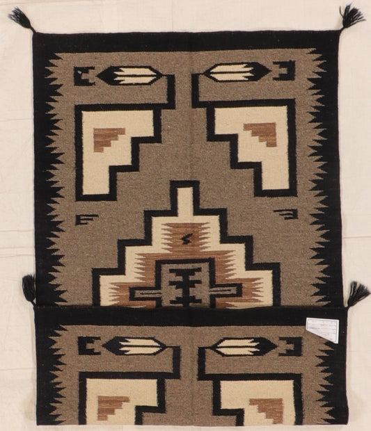 3 x 5 - Kilim Navajo Fine/Wool All Over Rectangle - Hand Knotted Rug — 66485