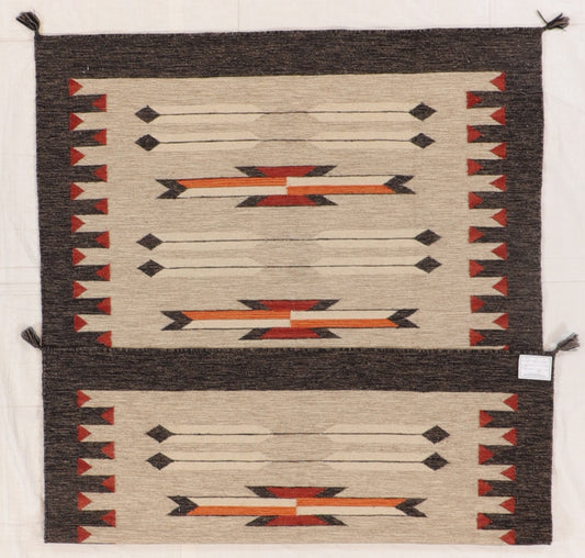 5 x 7 - Kilim Navajo Fine/Wool All Over Rectangle - Hand Knotted Rug — 66491