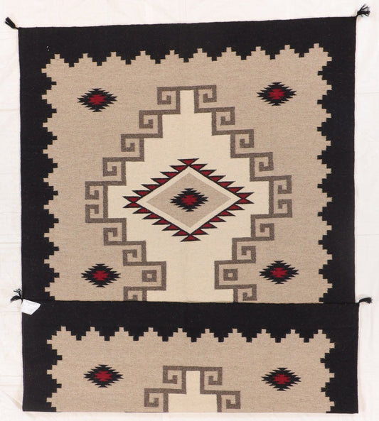 6 x 9 - Kilim Navajo Fine/Wool All Over Rectangle - Hand Knotted Rug — 66495