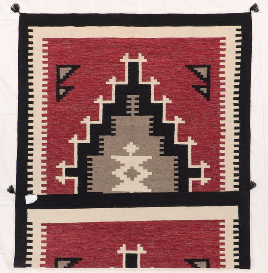 6 x 9 - Kilim Navajo Fine/Wool All Over Rectangle - Hand Knotted Rug — 66496