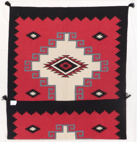 6 x 9 - Kilim Navajo Fine/Wool All Over Rectangle - Hand Knotted Rug — 66497
