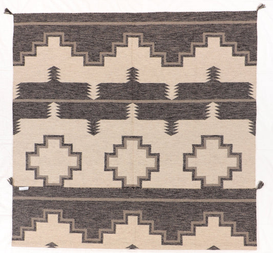 8 x 10 - Kilim Navajo Fine/Wool All Over Rectangle - Hand Knotted Rug — 66499