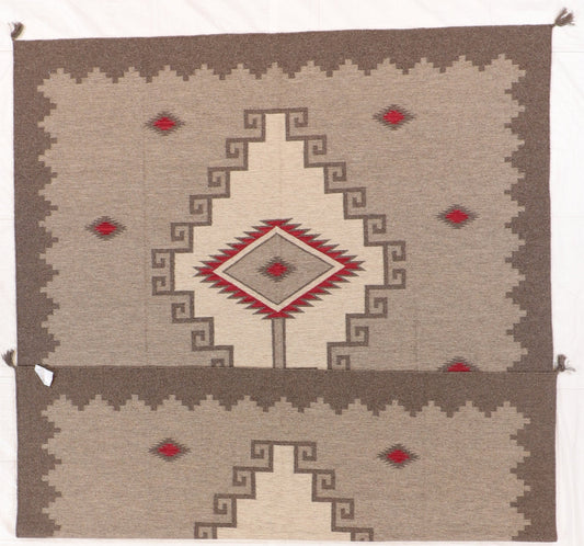 8 x 10 - Kilim Navajo Fine/Wool All Over Rectangle - Hand Knotted Rug — 66500