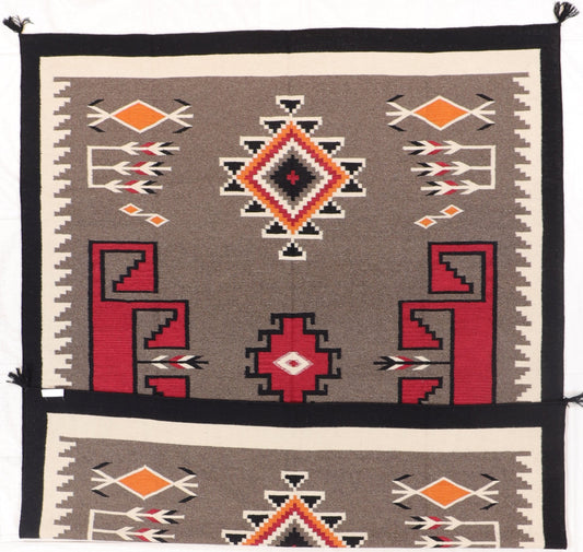 8 x 10 - Kilim Navajo Rectangle - Hand Knotted Rug — 66501