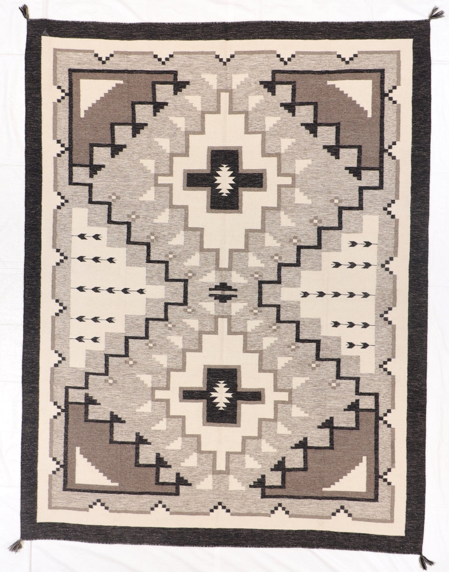 9 x 12 - Kilim Navajo Fine/Wool All Over Rectangle - Hand Knotted Rug