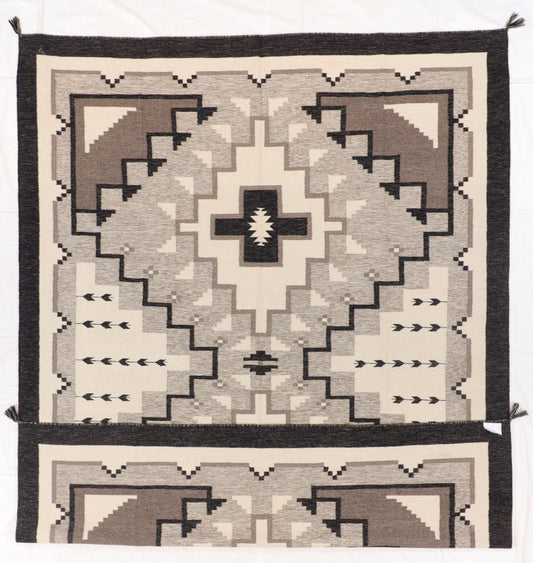 9 x 12 - Kilim Navajo Fine/Wool All Over Rectangle - Hand Knotted Rug — 66505