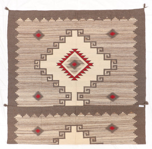 9 x 12 - Kilim Navajo Fine/Wool All Over Rectangle - Hand Knotted Rug — 66506