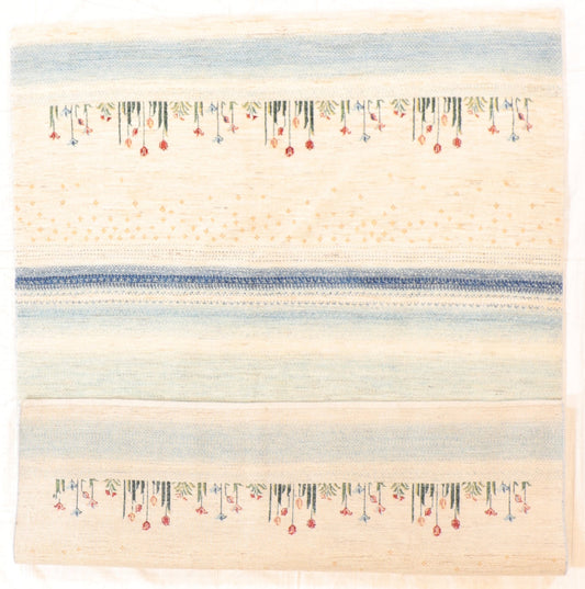 5 x 7 - Gabbeh Fine/Wool All Over Rectangle - Hand Knotted Rug — 66515