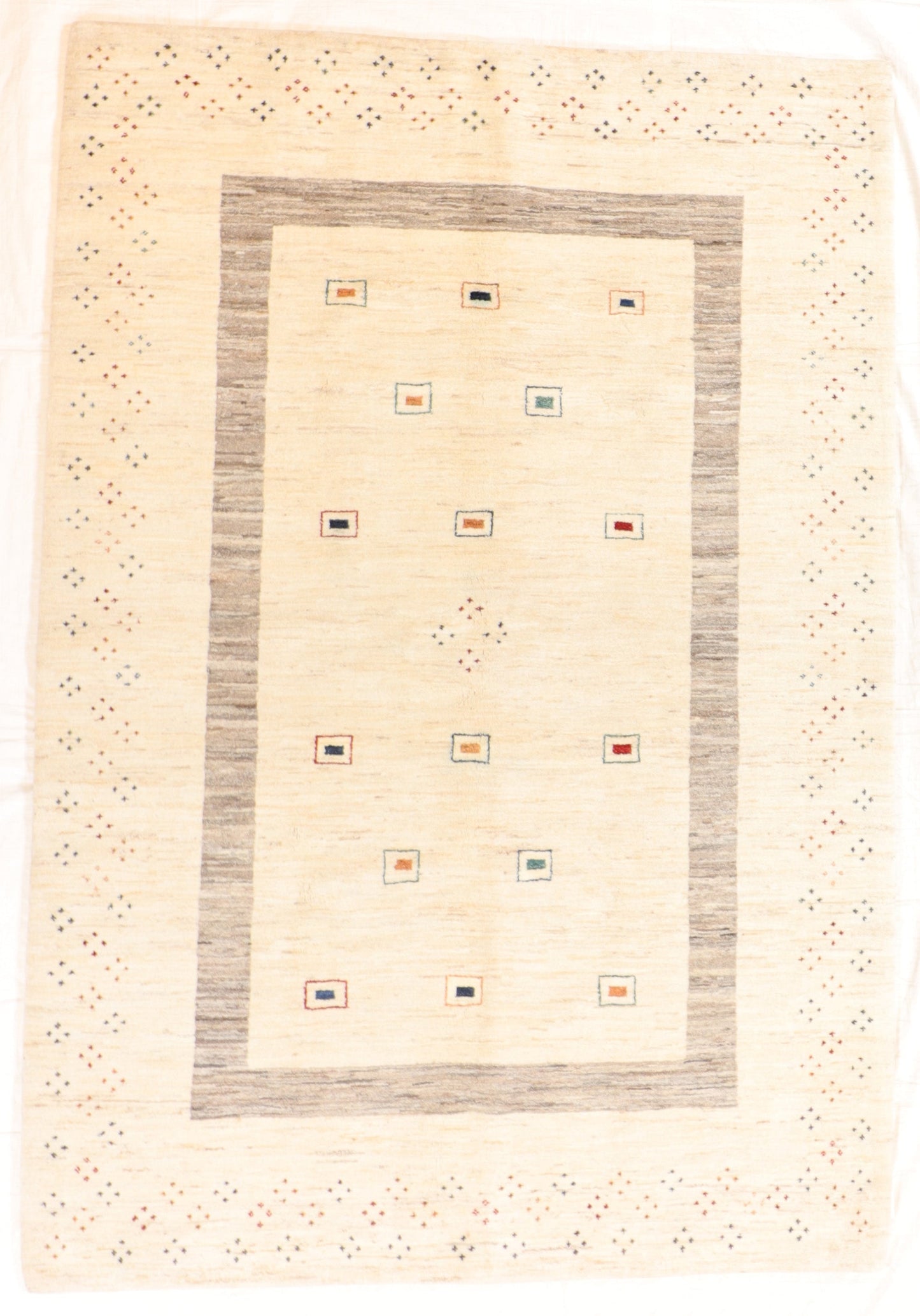5 x 7 - Gabbeh Fine/Wool All Over Rectangle - Hand Knotted Rug