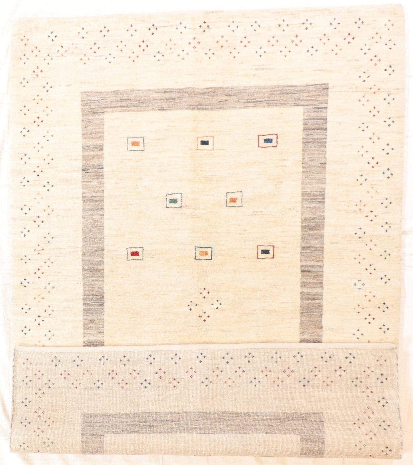 5 x 7 - Gabbeh Fine/Wool All Over Rectangle - Hand Knotted Rug