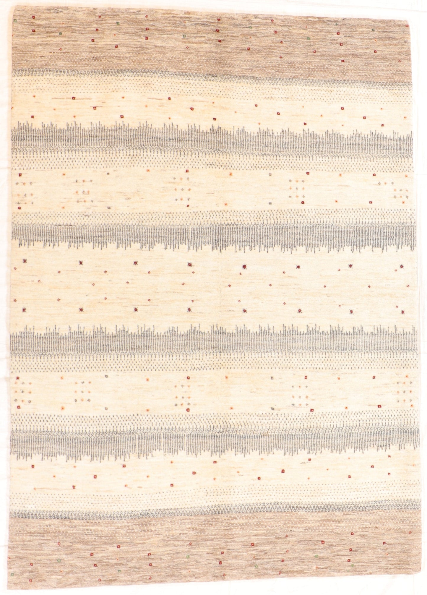5 x 7 - Gabbeh Fine/Wool All Over Rectangle - Hand Knotted Rug