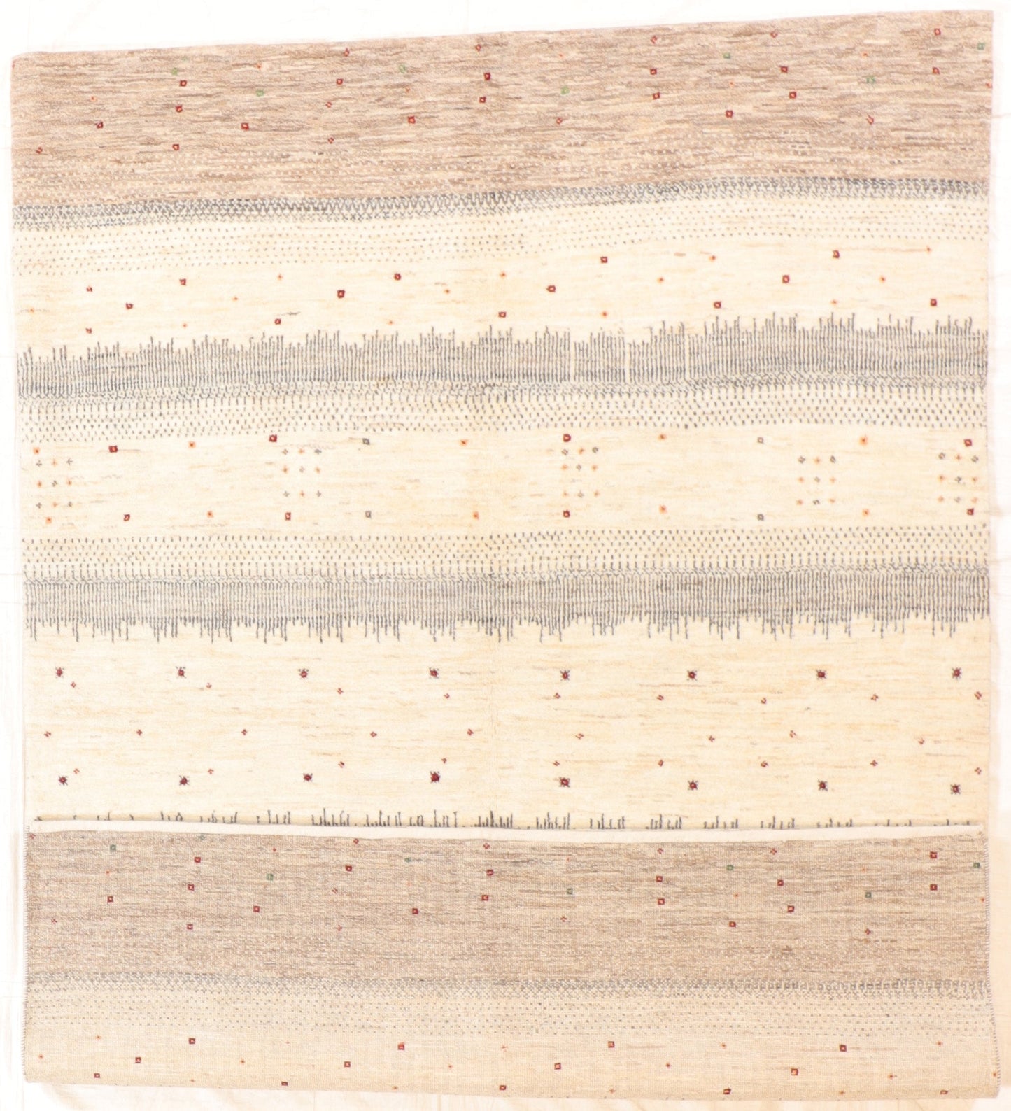 5 x 7 - Gabbeh Fine/Wool All Over Rectangle - Hand Knotted Rug