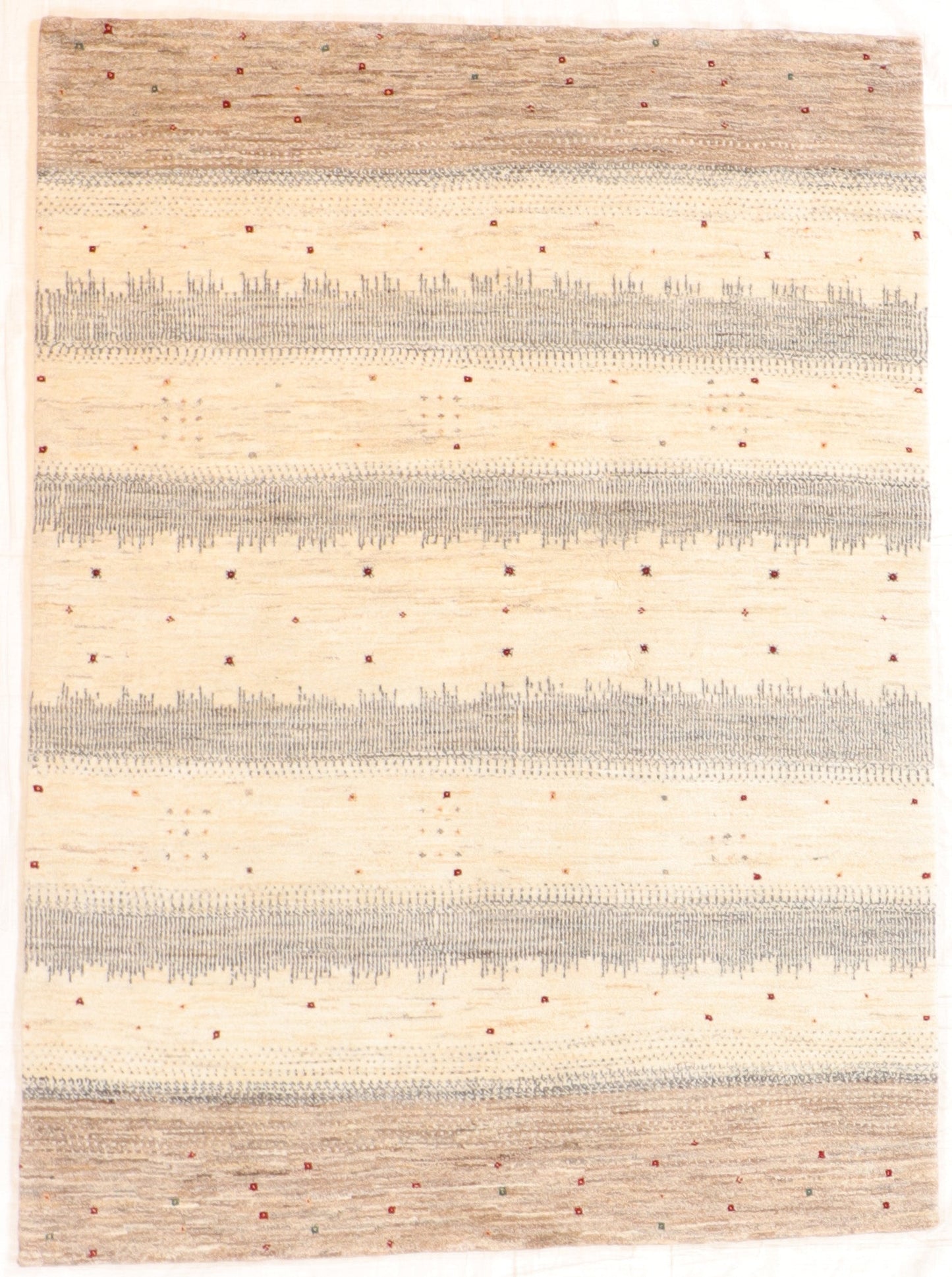 5 x 7 - Gabbeh Fine/Wool All Over Rectangle - Hand Knotted Rug