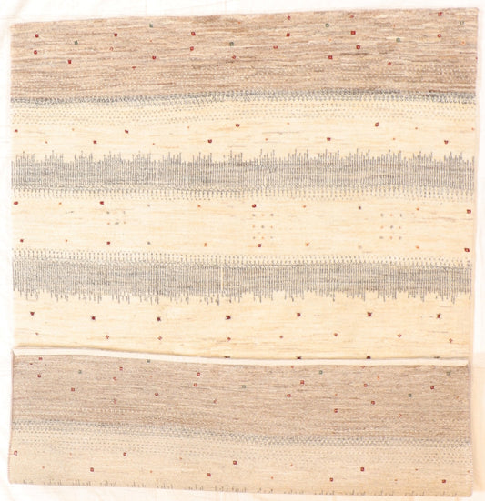 5 x 7 - Gabbeh Fine/Wool All Over Rectangle - Hand Knotted Rug — 66520
